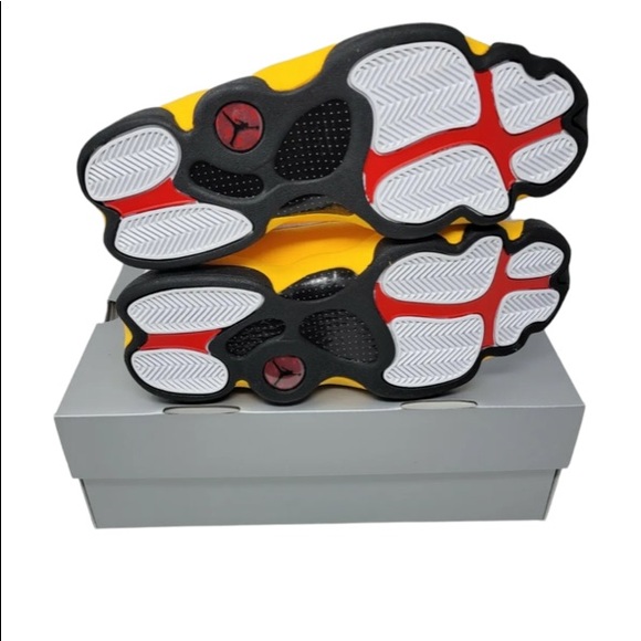 Nike Air Jordan 13 High Yellow Black White W9 - Picture 6 of 6